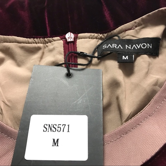 Sara Navon Women’s ColorBlock Cocktail Dress M Red - Picture 3 of 6